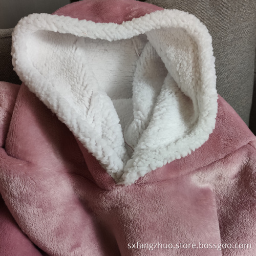adults sherpa double lined with pocket Super Warm and Cozy Big Blanket Hoodie